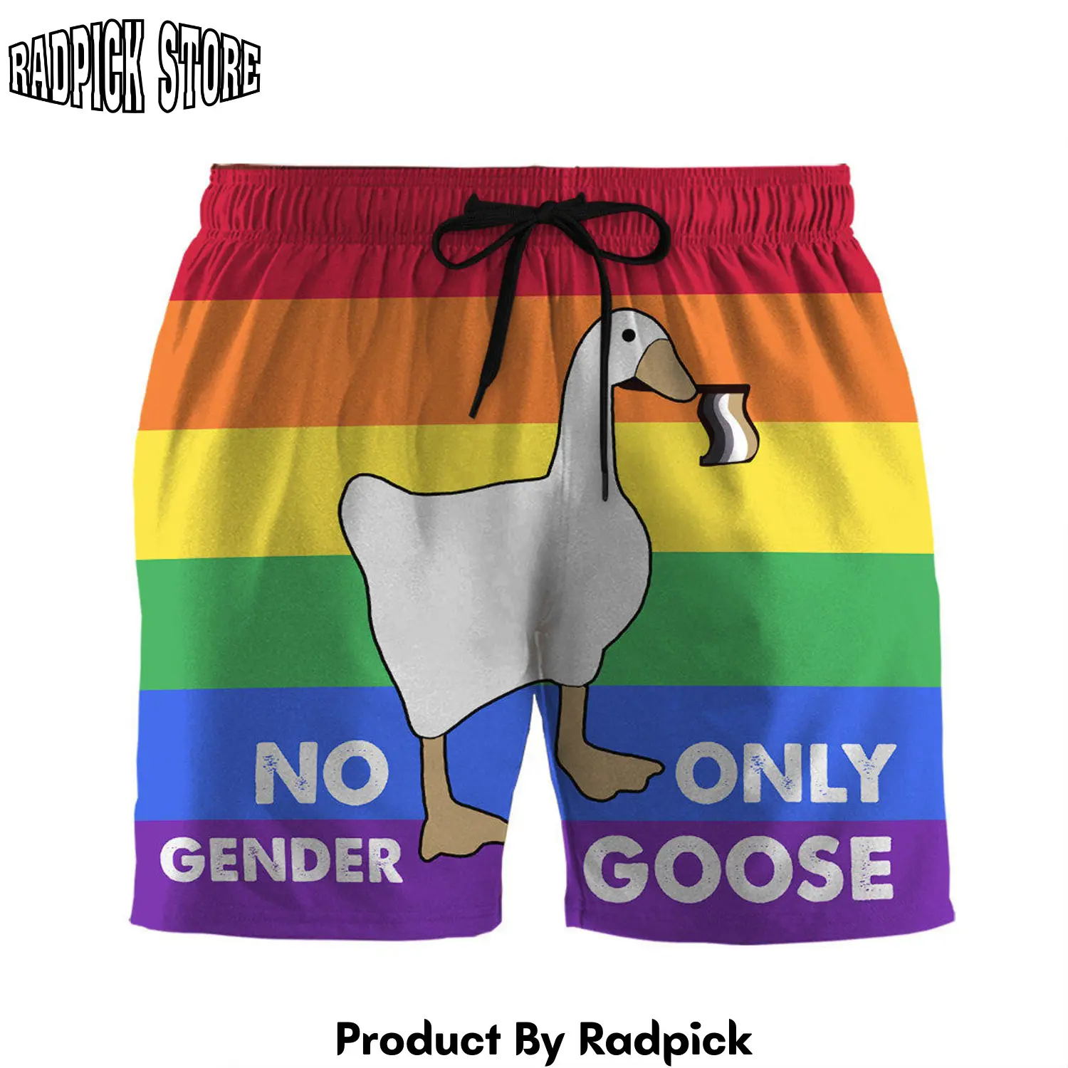 Radpick 3d no gender only goose custom men shorts rp631310